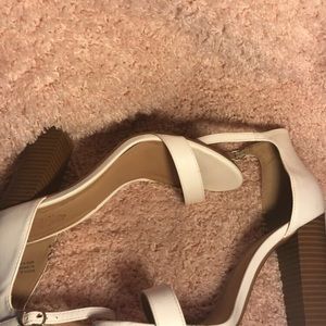 Charlotte Russe White Block Heels